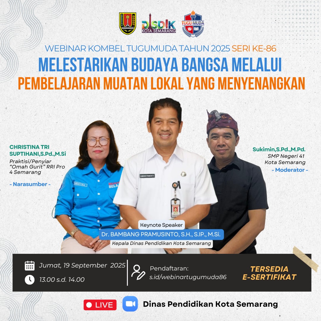 WEBINAR KOMUNITAS BELAJAR TUGUMUDA SERI KE-86